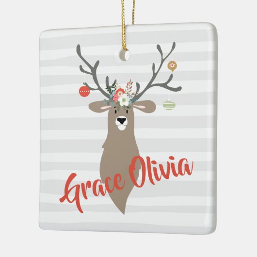 Persoonlijke kerstcadeautjes met Antlers Keramisch Ornament (Links)