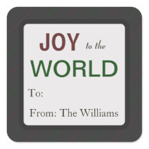 Persoonlijke kerstfeestdag cadeautjes Label sticke