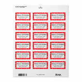 Persoonlijke kerstfeestdag cadeautjes Label sticke (Full Sheet)