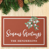 Persoonlijke kerstfeestdag deurmat