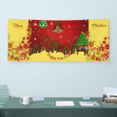 Persoonlijke kerstfeestdag en nieuwjaar spandoek (Beurs)