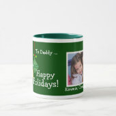 Persoonlijke kerstfeestdag Foto Mok (Midden)