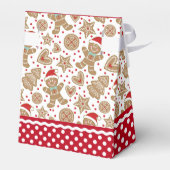 Persoonlijke kerstfeestdag Gingerbrood Man Bedankdoosjes (Achterkant)