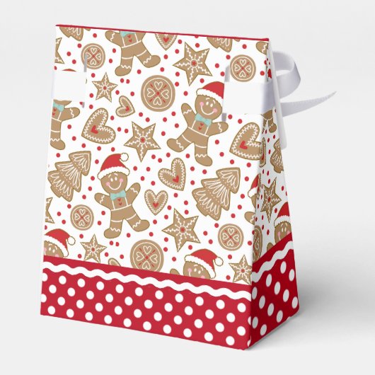 Persoonlijke kerstfeestdag Gingerbrood Man Bedankdoosjes (Achterkant)
