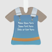 Persoonlijke kerstfeestdag schilder ornament (achterkant)