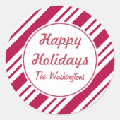 Persoonlijke kerstfeestdag Stickers (Voorkant)