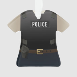 Persoonlijke kerstfeestdag van de politie ornament