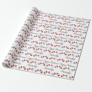 Persoonlijke kerstfeestdagen met kerstfeestdagen cadeaupapier