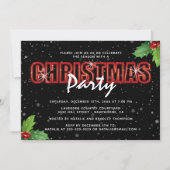 Persoonlijke kerstfeestpartij kaart (Voorkant)