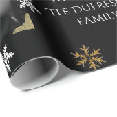 Persoonlijke kerstfoto cadeaupapier (Rol Hoek)