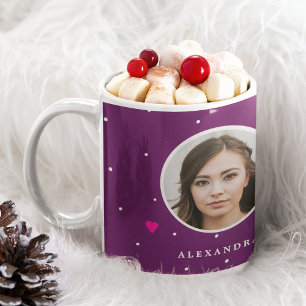 Persoonlijke kerstfoto met naam leuke familie koffiemok