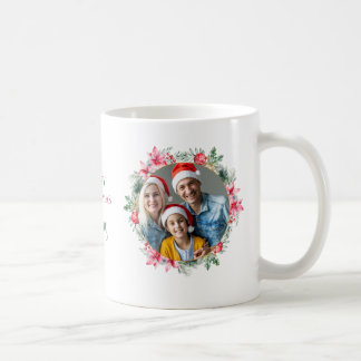 Persoonlijke kerstfoto mok voor het gezin