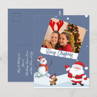 persoonlijke kerstfotokaart briefkaart