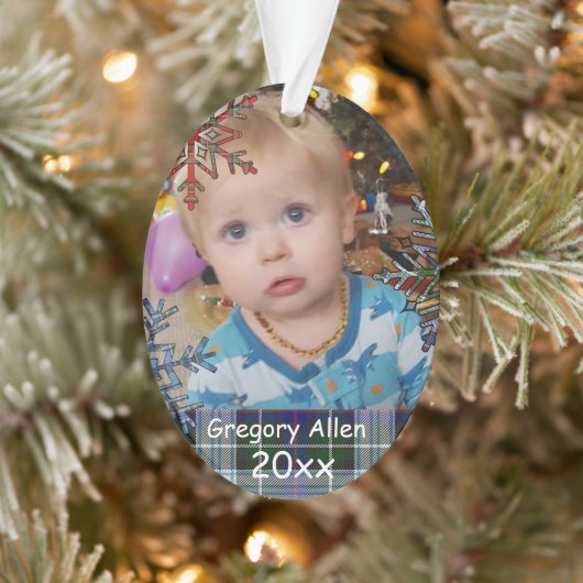 Persoonlijke kerstfoto's voor kinderen ornament (Boom)