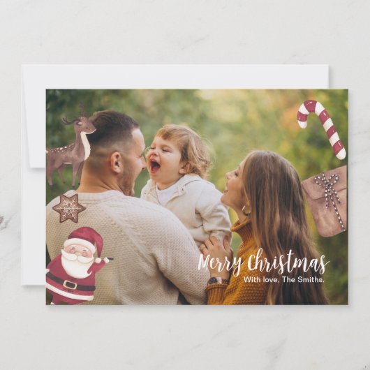 Persoonlijke kerstkaart kaart (Voorkant)