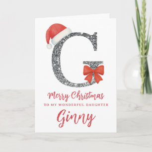 Persoonlijke kerstkaart - Letter G Kaart