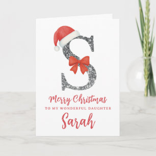 Persoonlijke kerstkaart - Letter S Kaart