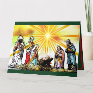 Persoonlijke kerstkaart op de nativescherm bedankkaart