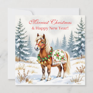 Persoonlijke Kerstkaart Shetlandpony