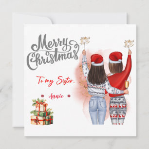 Persoonlijke kerstkaart voor beste vriend(in) kaart
