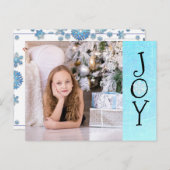 Persoonlijke kerstkaart voor de fotoserie feestdagenkaart (Voorkant / Achterkant)