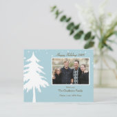 Persoonlijke kerstkaart voor foto's feestdagenkaart (Staand voorkant)