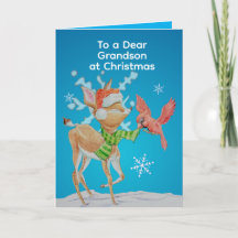 Persoonlijke kerstkaart voor kleinzoons