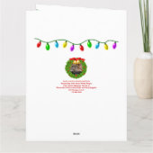 Persoonlijke Kerstkaart voor vrouwelijke dierenart Kaart (Achterkant)