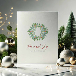 Persoonlijke kerstkaarten zonder foto feestdagenkaart