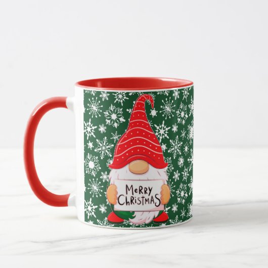 Persoonlijke Kerstkabouter Mok (Links)