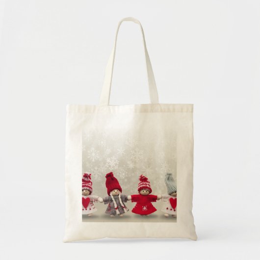 Persoonlijke kerstkerst Angel Tote Bag (Voorkant)