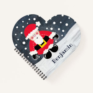 Persoonlijke kerstkerstkerstman notitieboek
