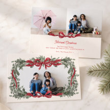 Persoonlijke Kerstkrans Rode Strik 3 Foto