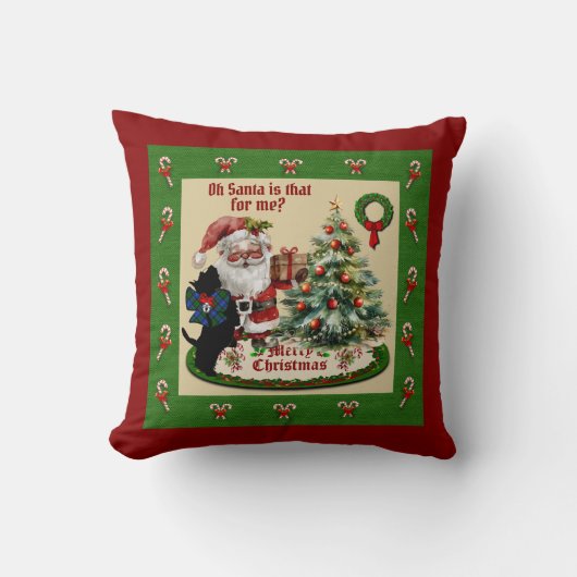 Persoonlijke Kerstkussen van Campbell & Santa Kussen (Voorkant)