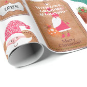 Persoonlijke kerstLabels Cadeaupapier (Rol Hoek)
