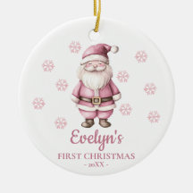 Persoonlijke Kerstman Meisje Eerste Kerstmis