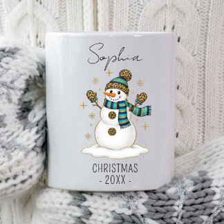 Persoonlijke Kerstman Sneeuwman Kerst Winter Koffiemok