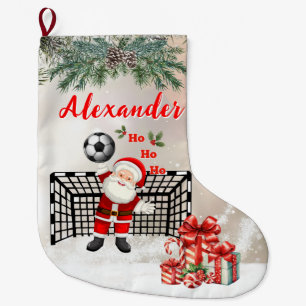 Persoonlijke Kerstman Voetbal Kerst Kerstman Voetb Grote Kerstsok
