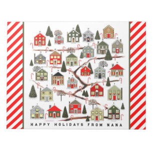 Persoonlijke Kerstmis Adventkalender Notitieblok