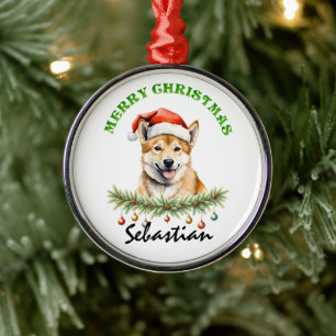 Persoonlijke Kerstmis Australische Dieren Dingo Metalen Ornament