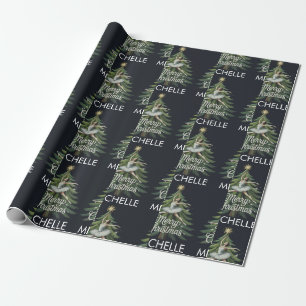 Persoonlijke Kerstmis ballet Ballerina danseres    Cadeaupapier