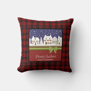 Persoonlijke Kerstmis Buffalo Plaid Home Sweet Kussen