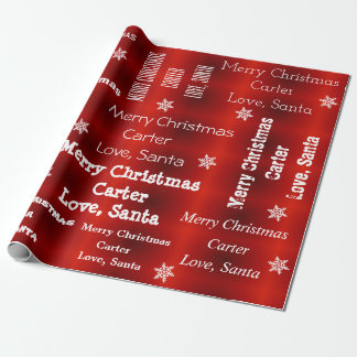 Persoonlijke kerstmis cadeaupapier