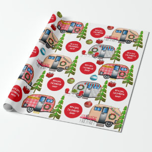 Persoonlijke kerstmis cadeaupapier