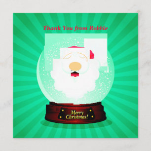 Persoonlijke kerstmis Dank u van de kindvulling Kaart