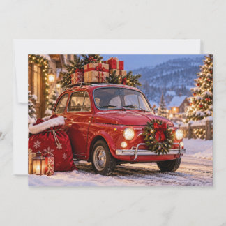 Persoonlijke Kerstmis Familienaam Feestdagenkaart