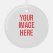 Persoonlijke kerstmis glas ornament (Voorkant)