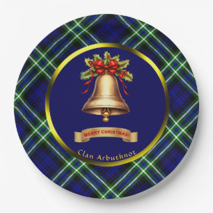 Persoonlijke Kerstmis in Arbuthnot Tartan Papieren Bordje