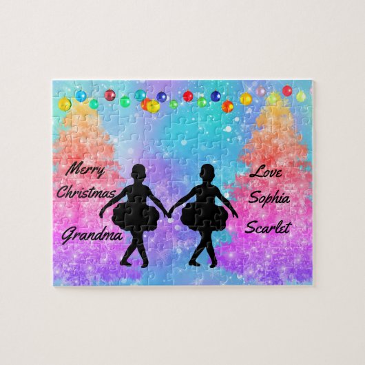 Persoonlijke kerstmis legpuzzel (Horizontaal)