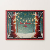 Persoonlijke kerstmis legpuzzel (Horizontaal)